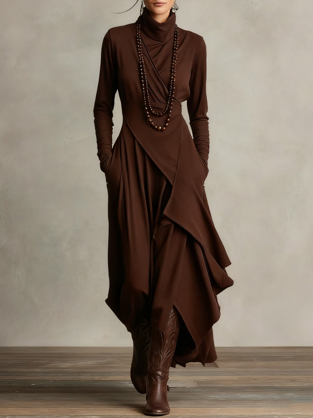 Patricia | The Cosy Roll-Neck Maxi