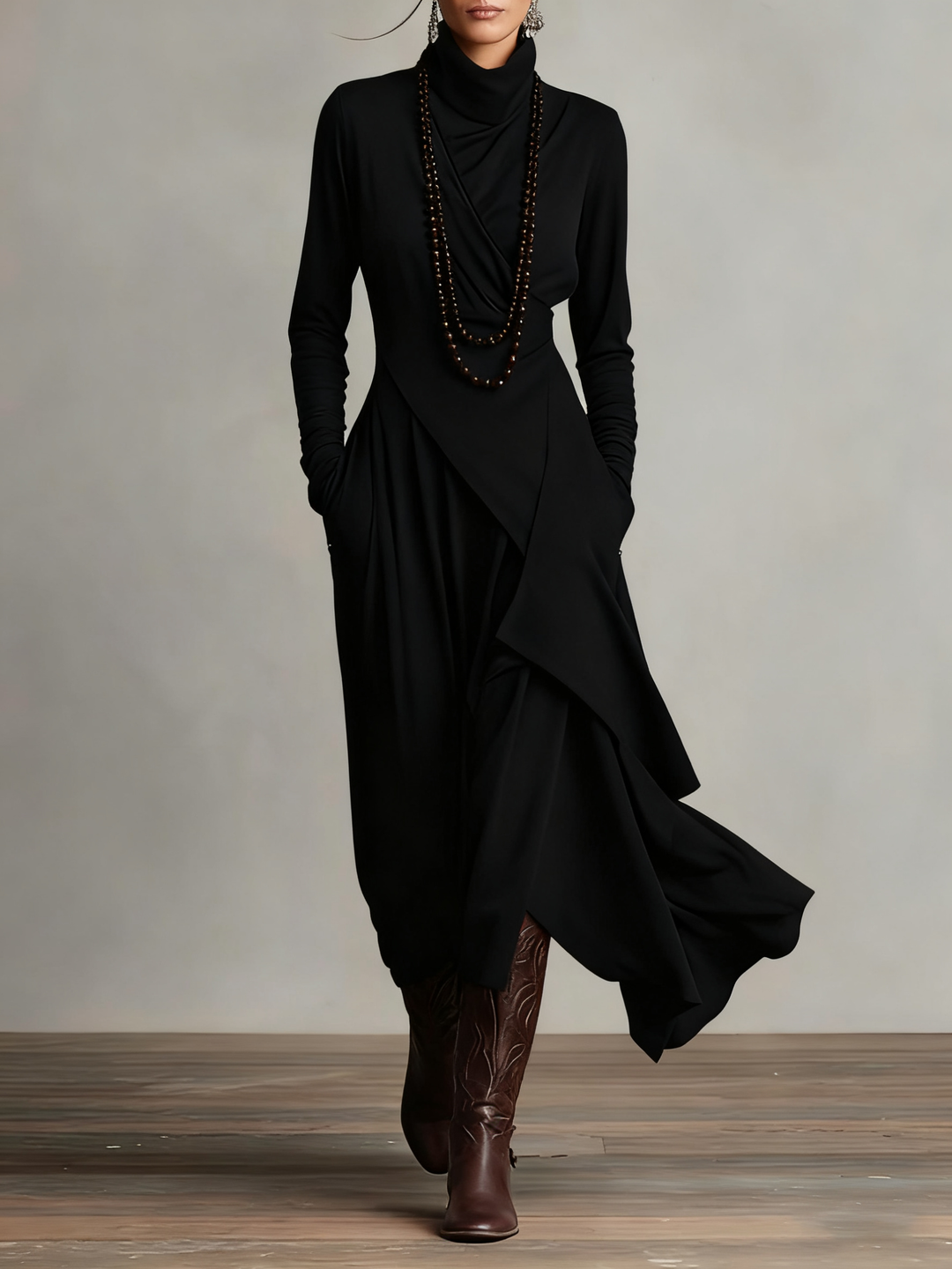 Patricia | The Cosy Roll-Neck Maxi