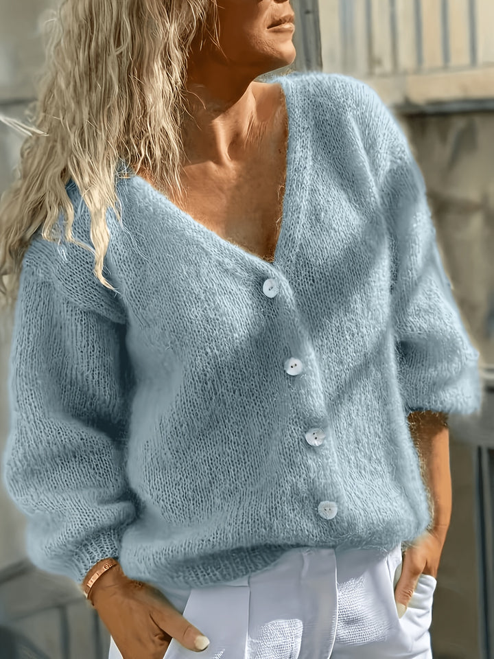 Joyce | The Easy V Neck Cardigan