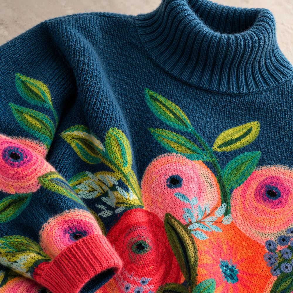 Marigold | The Embroidered Roll Neck
