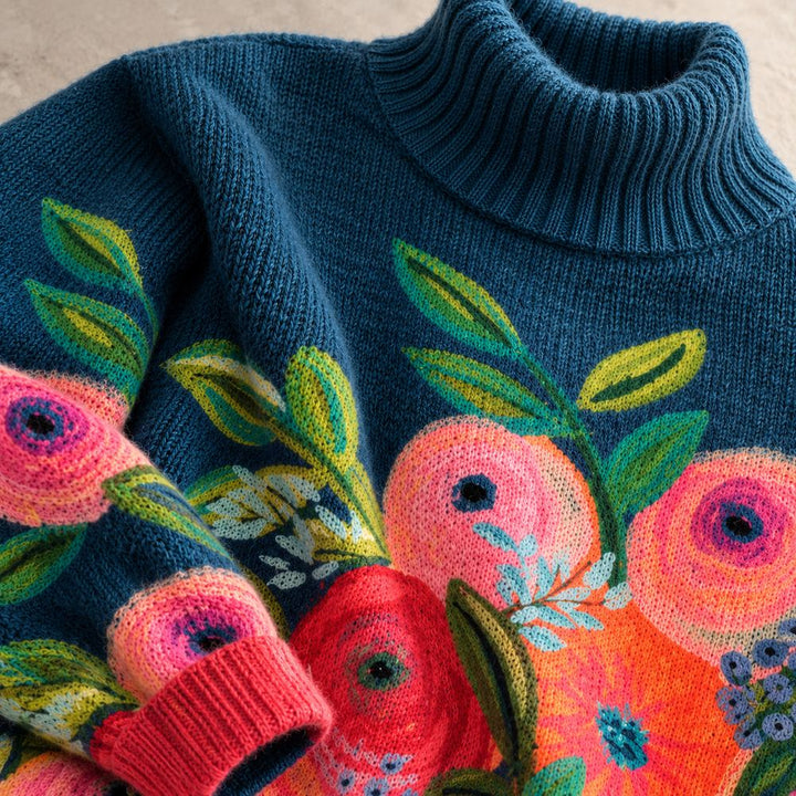 Marigold | The Embroidered Roll Neck