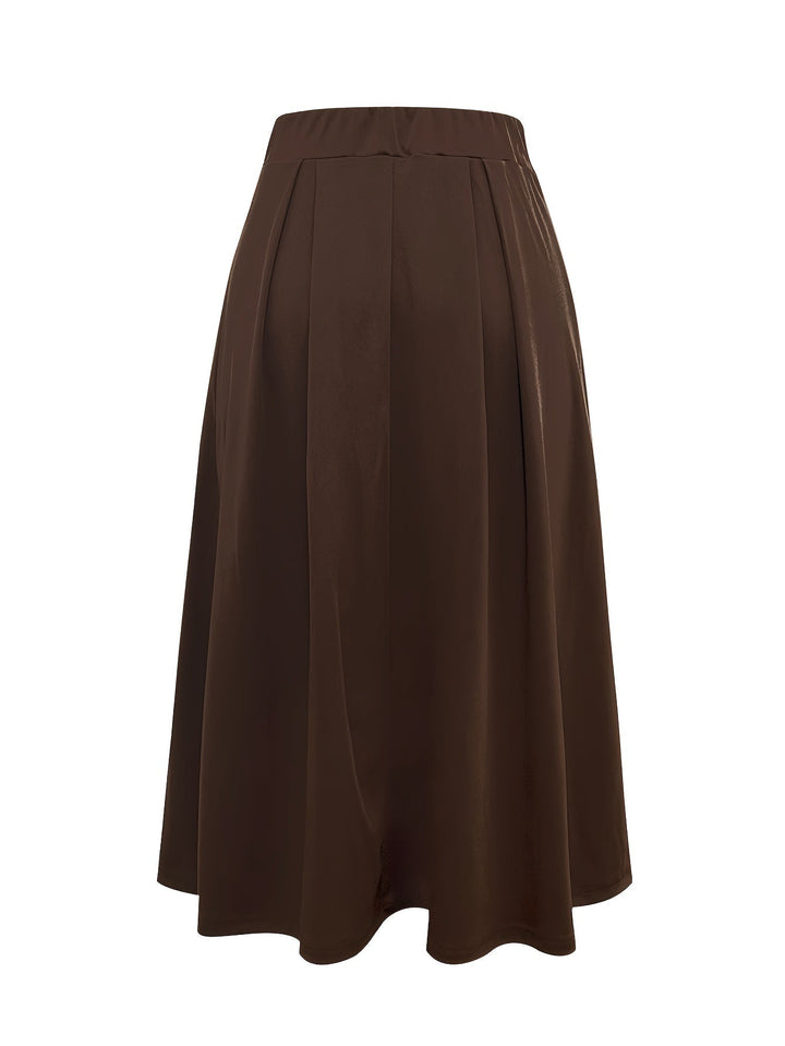 CELINE BLOOM | ELEGANT BELTED PENCIL SKIRT