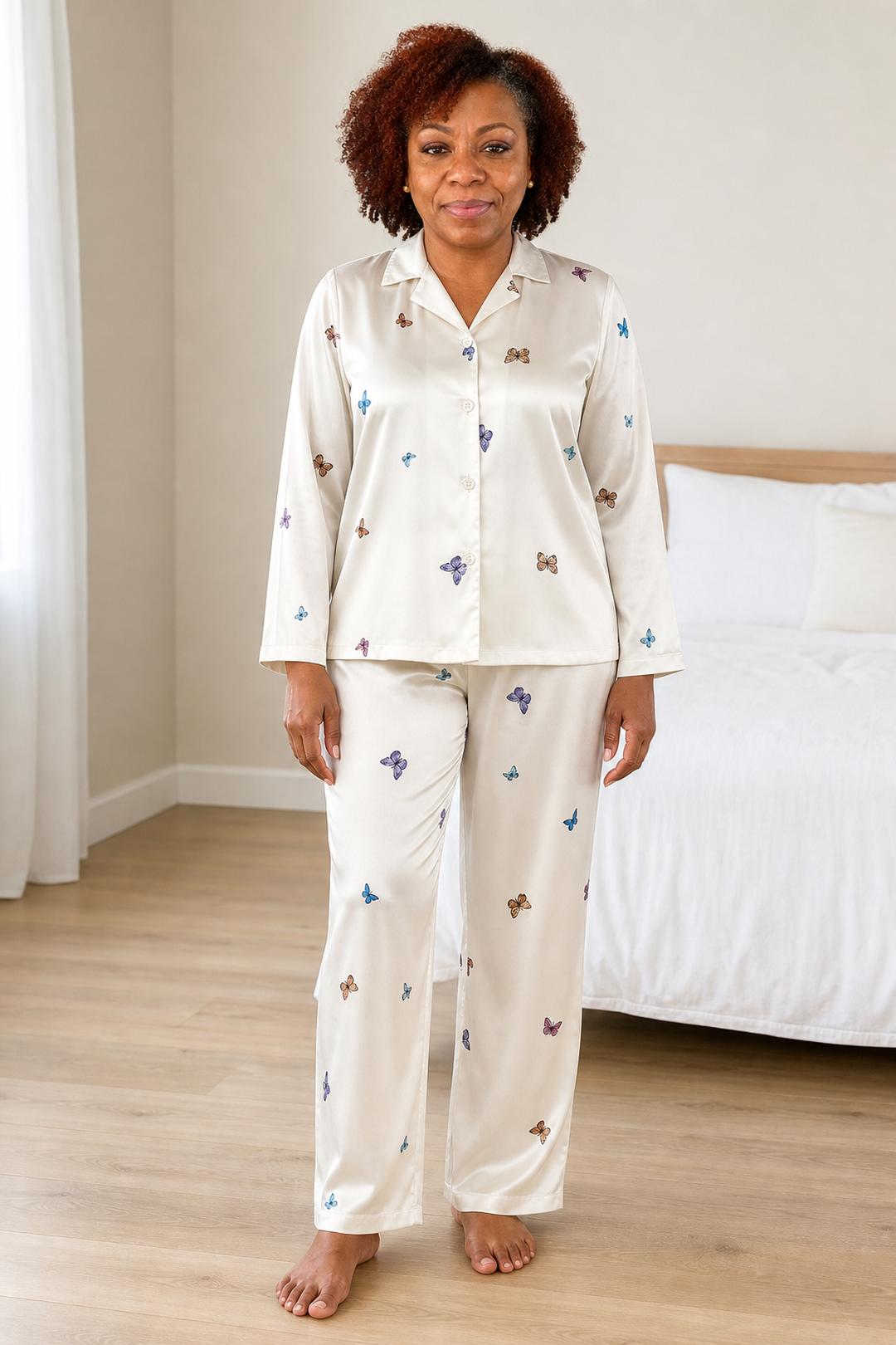 Celeste | Stylish Lace-Trimmed Pajama Set