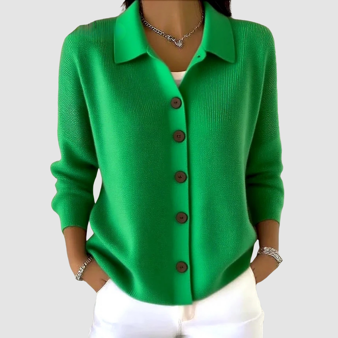 Penelope | The Buttoned Cardigan