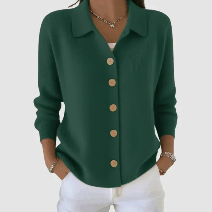 Penelope | The Buttoned Cardigan