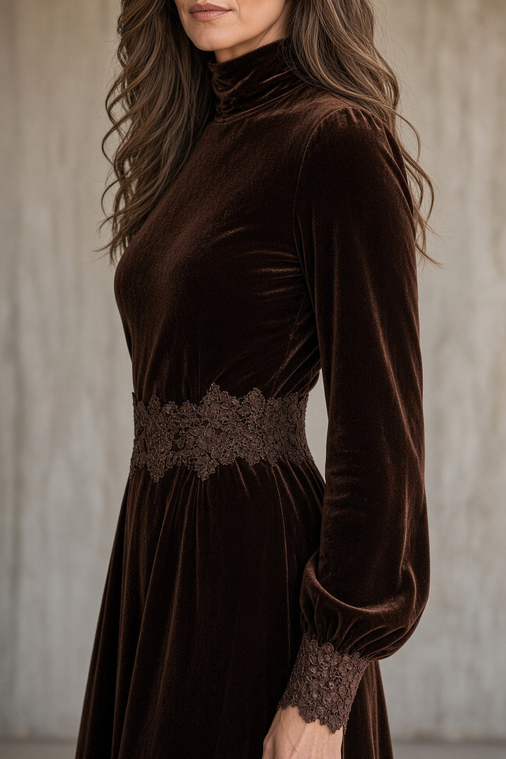 Rosalie | The Floral Trim Maxi Dress