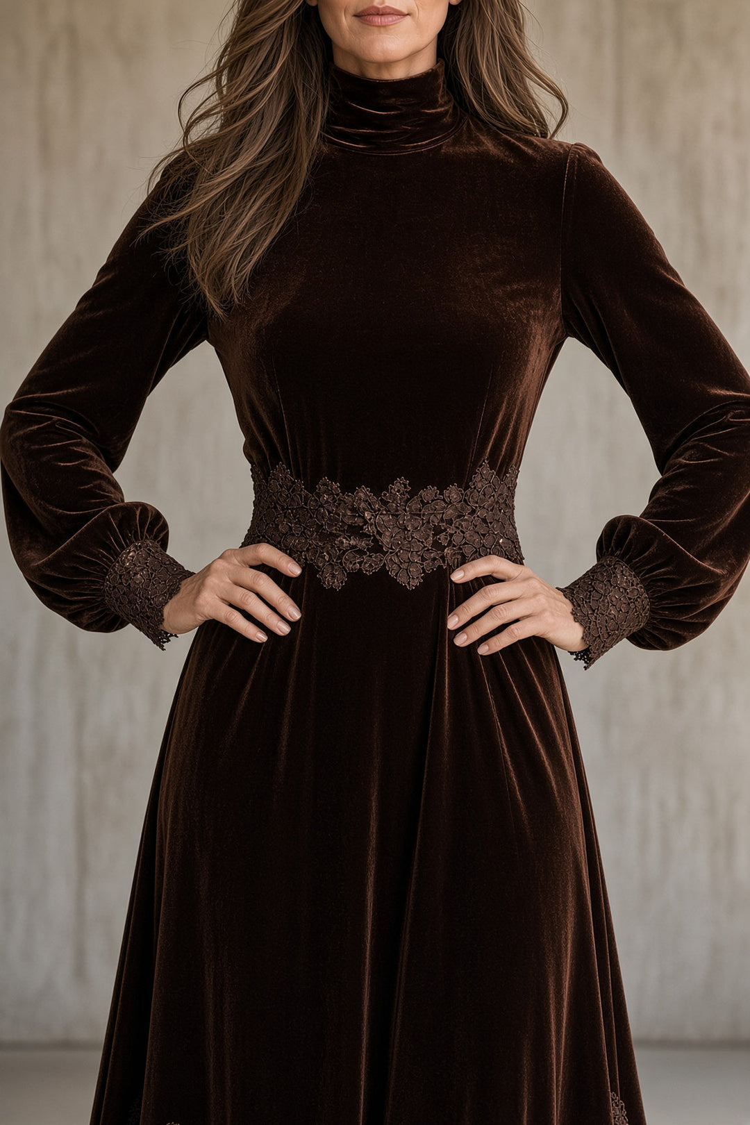 Rosalie | The Floral Trim Maxi Dress