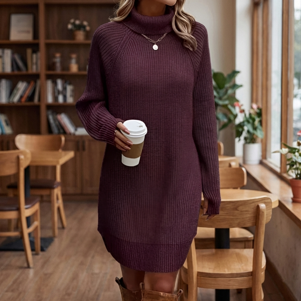 Frances | The Roll Neck Dress