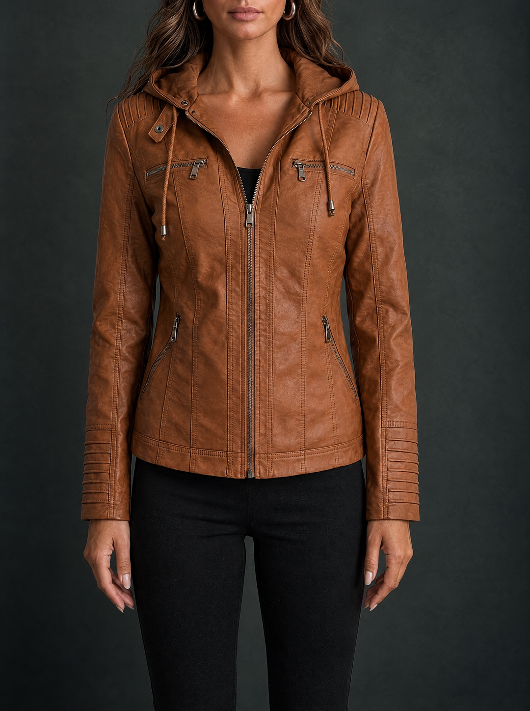 Sustainable and Elegant Leather Jacket