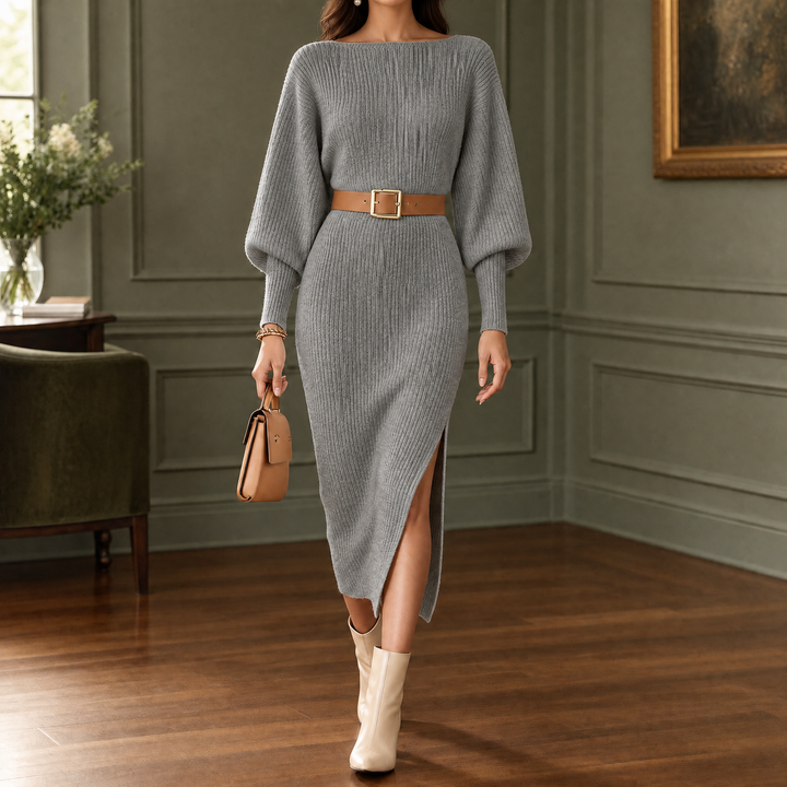 Georgina | The Belted Knit Dress