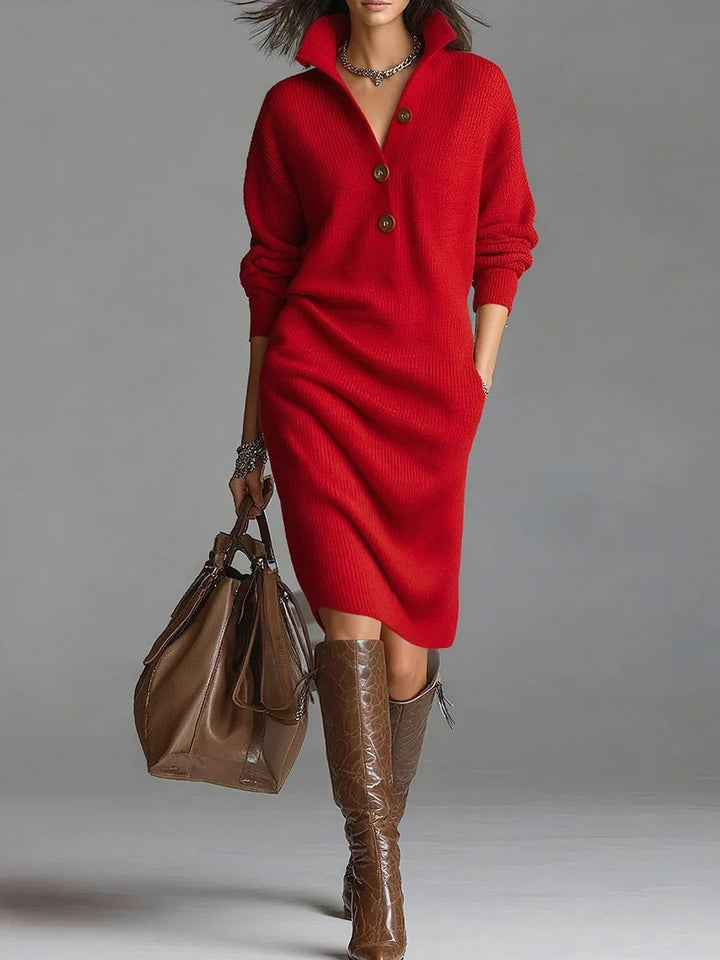Eleanor | The Ribbed Midi Dress