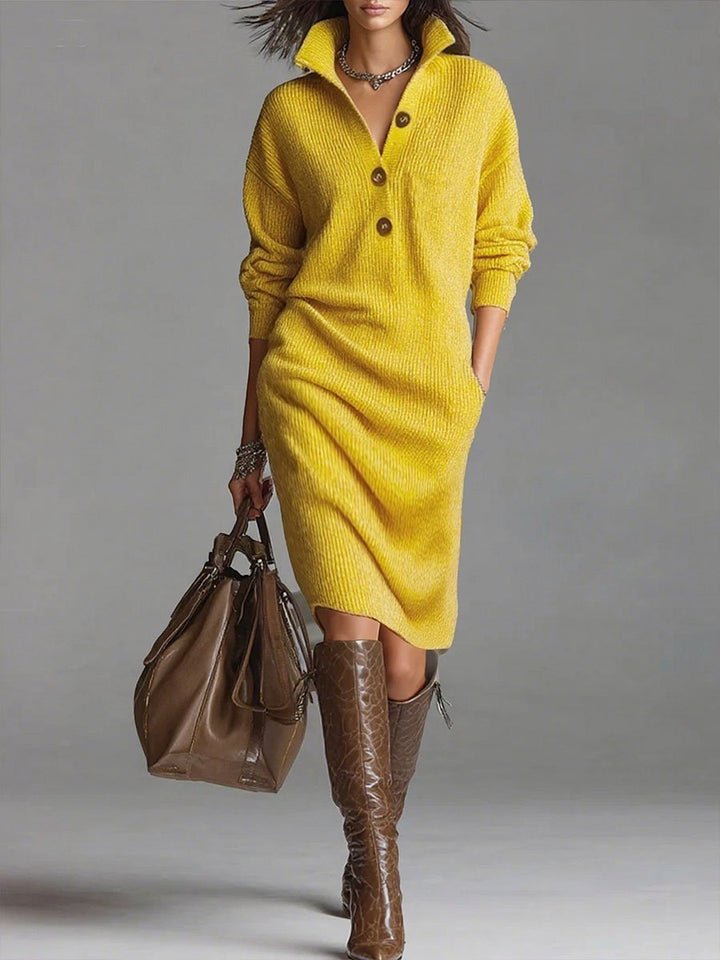 Eleanor | The Ribbed Midi Dress