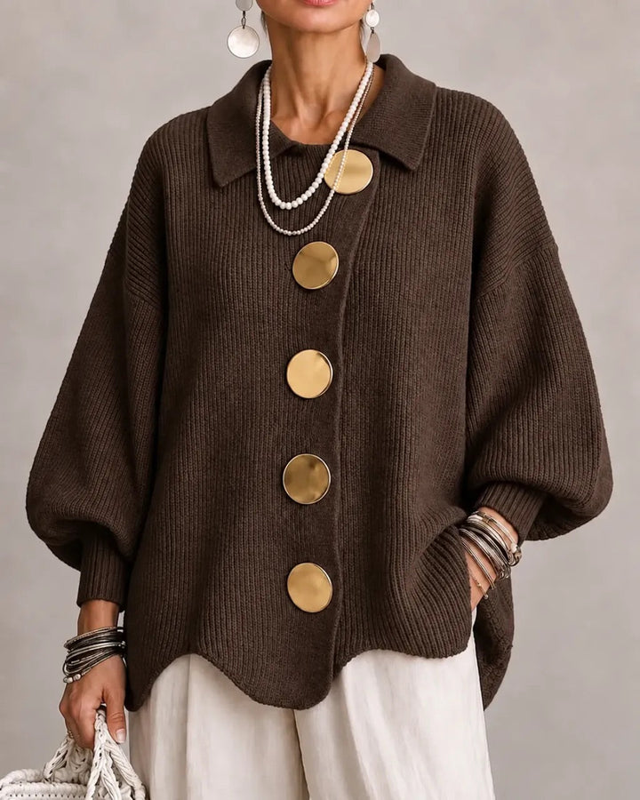 Annabel | The Gold Button Cardigan