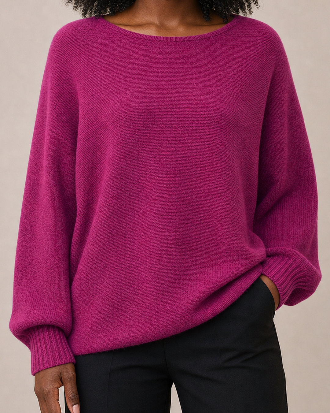 Carlene | Round Neck Knitted Pullover