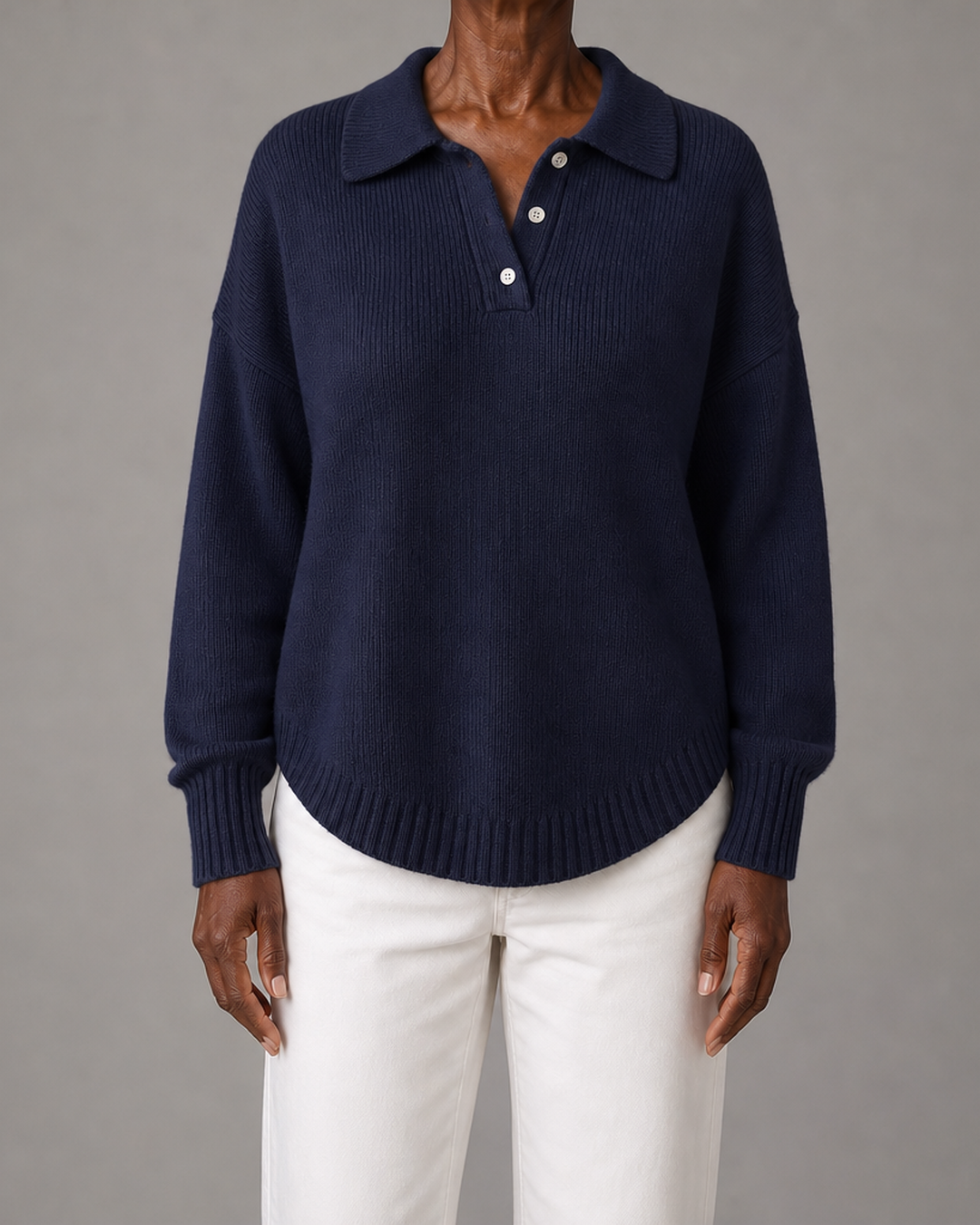 Daphne | The Polo Collar Jumper