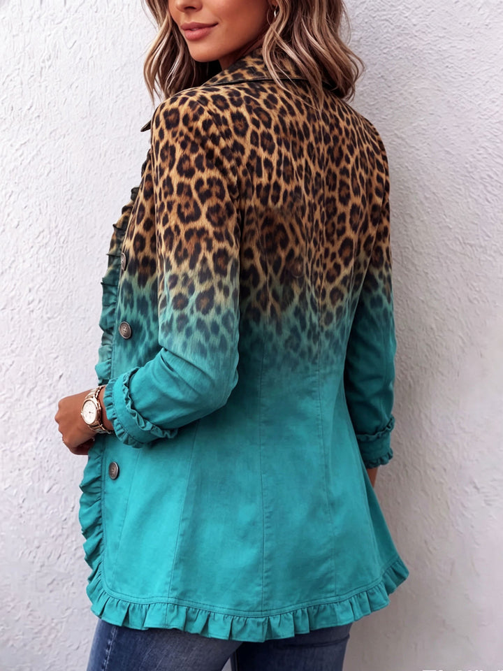 Cassandre | Lion Tone Graduation Blazer with Ruffles