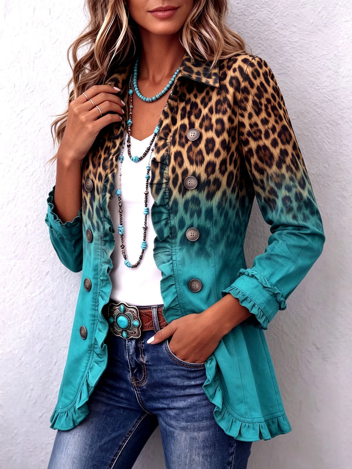 Cassandre | Lion Tone Graduation Blazer with Ruffles