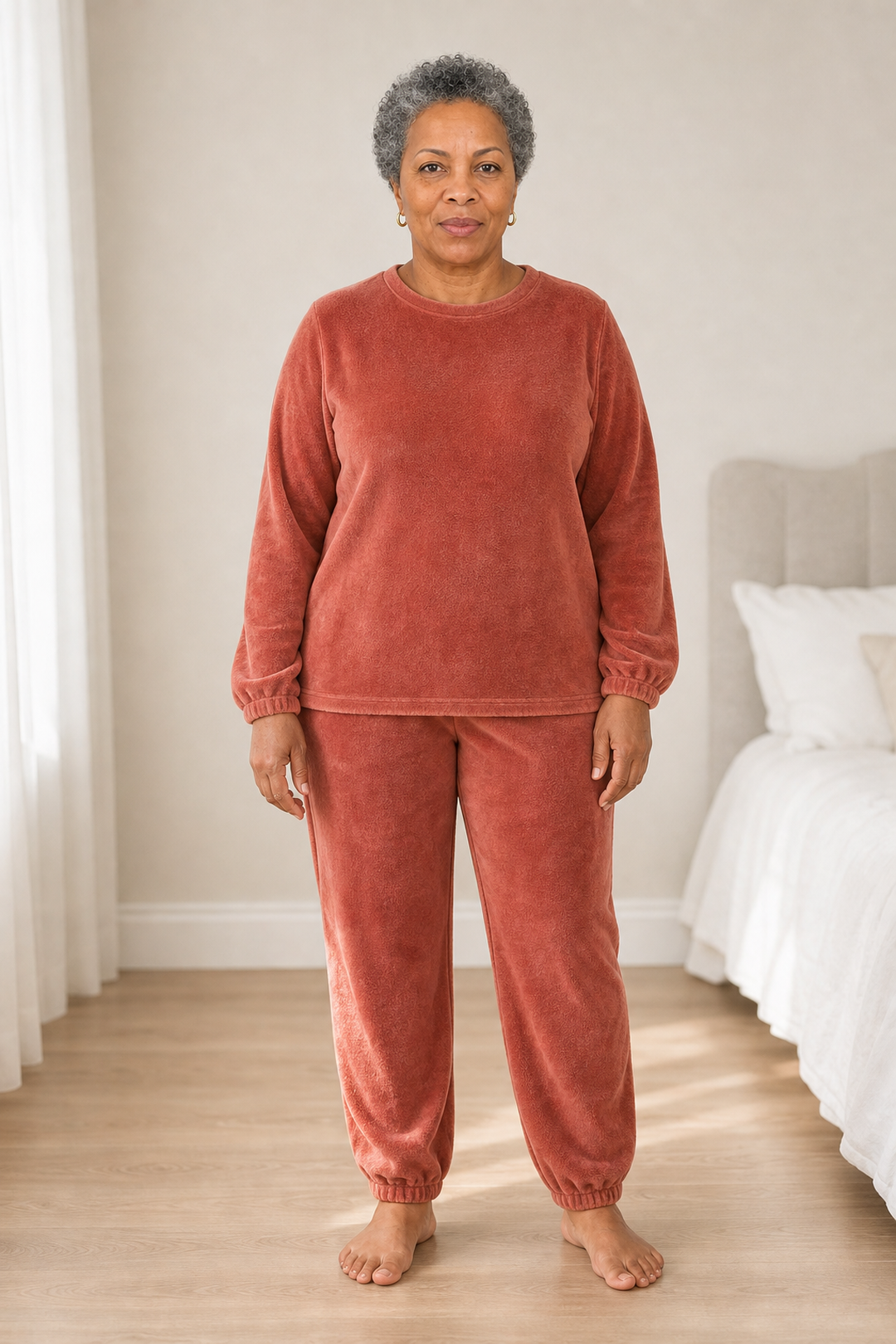 Rosalind | Stylish Fleece Pajama Set